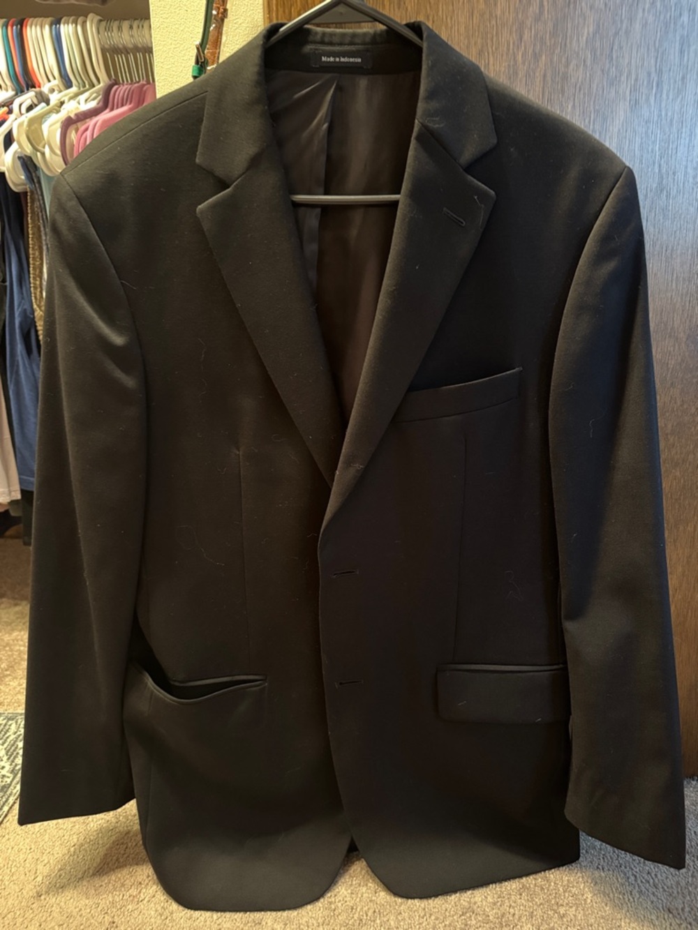 Pronto Uomo Black Men's Two-Button Sport Coat